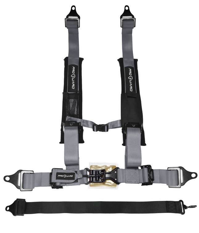 ProGuard Offroad Harness Gray with 2" Nylon Straps and 5 Points of Contact - Universal Safety Belt fits Polaris, Can-Am, Kawasaki, Yamaha UTVs, ATVs, Side-by-Sides