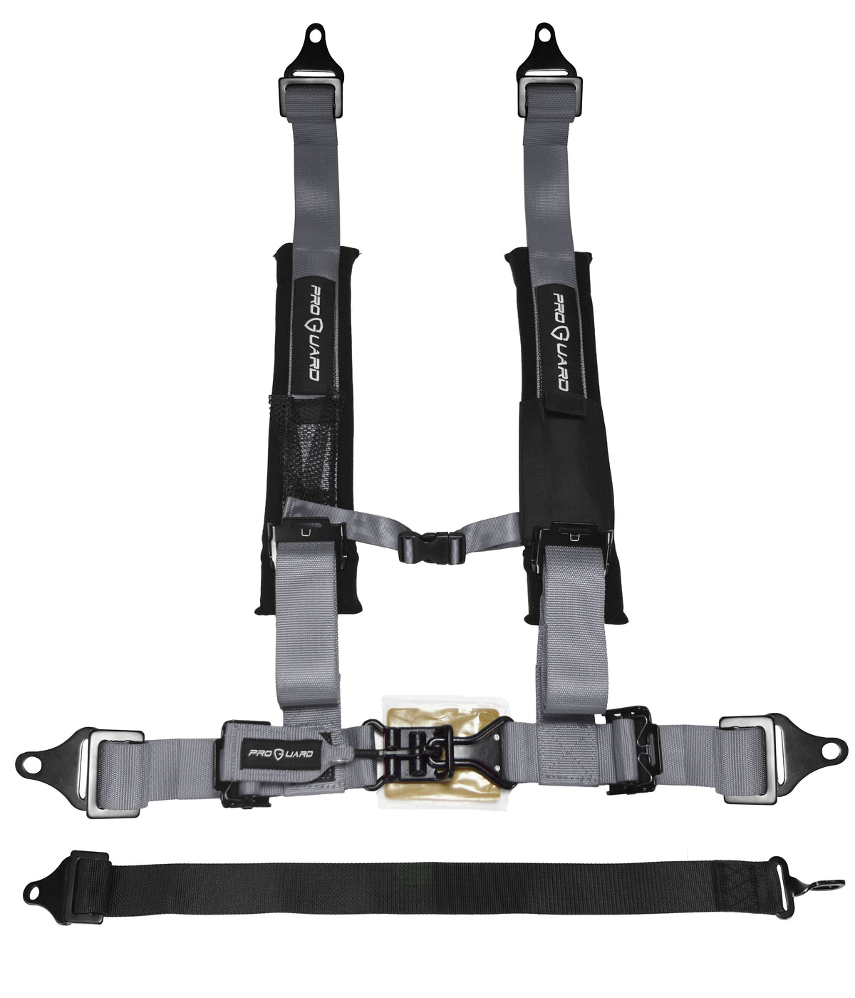 ProGuard Offroad Harness Gray with 2" Nylon Straps and 5 Points of Contact - Universal Safety Belt fits Polaris, Can-Am, Kawasaki, Yamaha UTVs, ATVs, Side-by-Sides