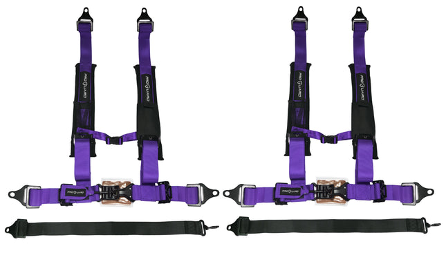 ProGuard Offroad Harness Purple with 2" Nylon Straps and 5 Points of Contact (2 Pck) - Universal Safety Belt fits Polaris, Can-Am, Kawasaki, Yamaha UTVs, ATVs, Side-by-Sides