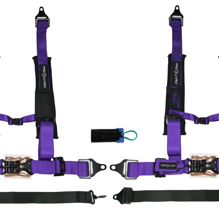 ProGuard Offroad (2) Harnesses Purple 2" Straps 5 Points of Contact Bypass Clip