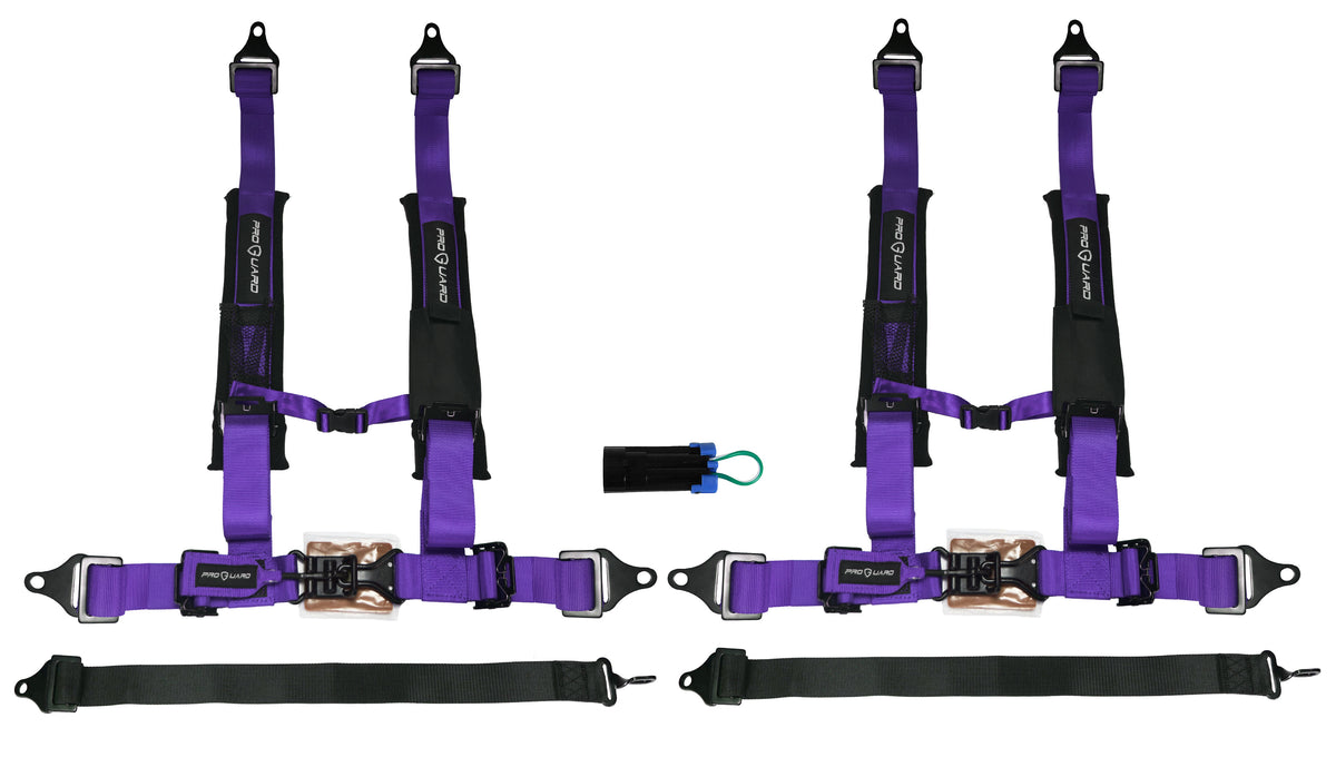 ProGuard Offroad (2) Harnesses Purple 2" Straps 5 Points of Contact Bypass Clip