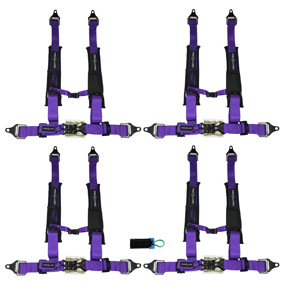 ProGuard Offroad (4) Harnesses Purple 2" Straps 4 Points of Contact Bypass Clip