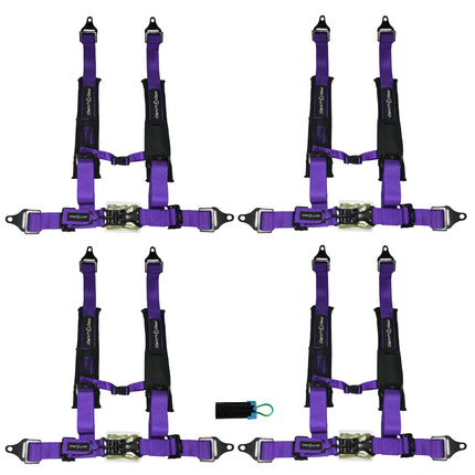 ProGuard Offroad (4) Harnesses Purple 2" Straps 4 Points of Contact Bypass Clip