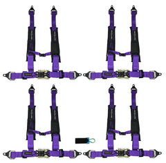 ProGuard Offroad (4) Harnesses Purple 2" Straps 4 Points of Contact Bypass Clip