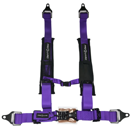ProGuard Offroad Harness Purple with 2" Nylon Straps and 4 Points of Contact - Universal Safety Belt fits Polaris, Can-Am, Kawasaki, Yamaha UTVs, ATVs, Side-by-Sides