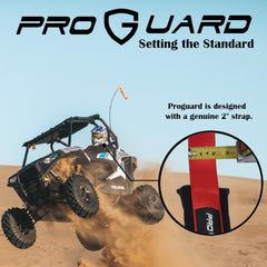 PROGUARD Red 4-Point Harness with 2" Nylon Straps (4 Pck) - Universal Off-Road Safety Belt fits Polaris, Can-Am, Kawasaki, Yamaha UTVs, ATVs, Side-by-Sides