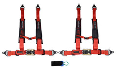 ProGuard 2" Safety Harness, 4 point Red with P151100 Bypass Plug 2 PACK