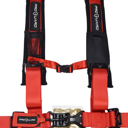 ProGuard 2" Safety Harness, 4 point Red with P151100 Bypass Plug 2 PACK