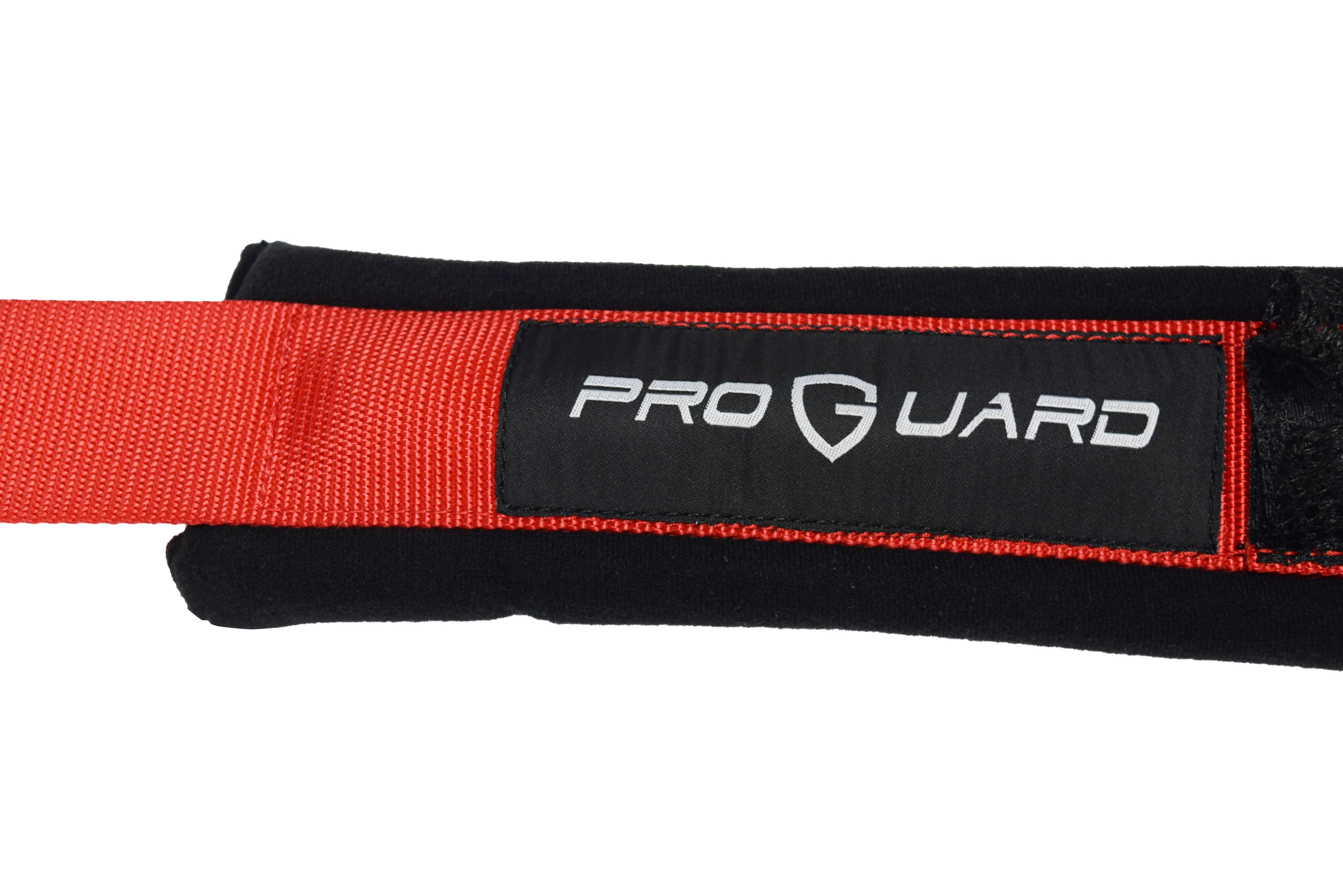 PROGUARD Red 5 Point Universal UTV Off-Road Harness 2" Straps w/ Bypass Clip