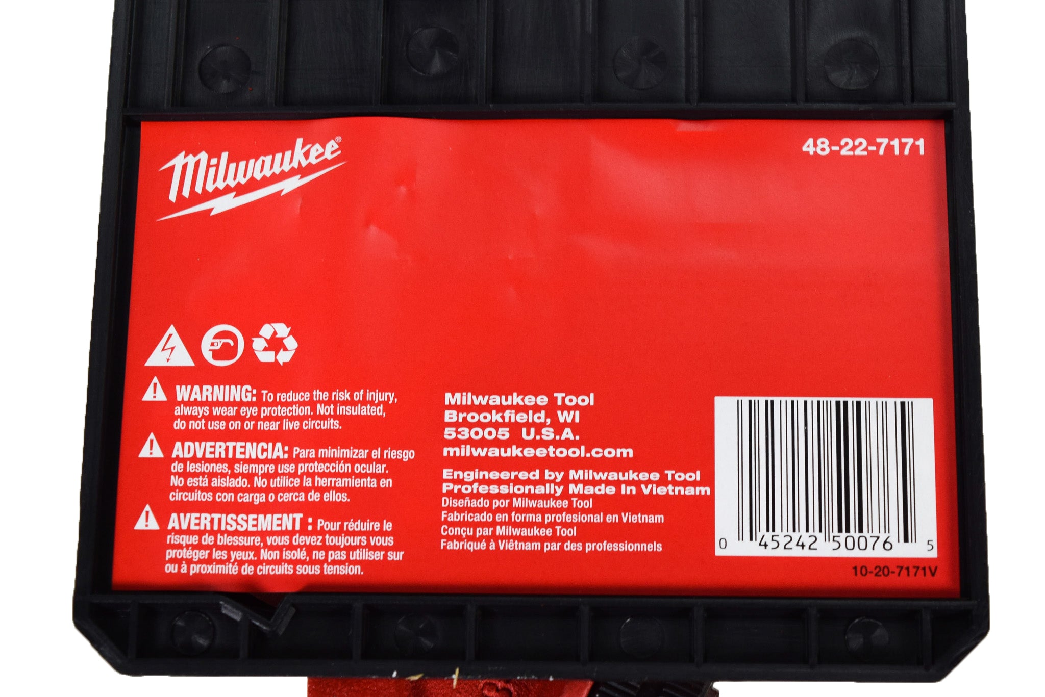 Milwaukee 48-22-7171 12-inch Steel 2-5/8" Jaw Capacity Offset Hex Pipe Wrench