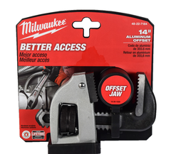 Milwaukee 48-22-7184 14" Aluminum 2" Jaw Capacity Offset Pipe Wrench