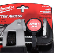 Milwaukee 48-22-7184 14" Aluminum 2" Jaw Capacity Offset Pipe Wrench