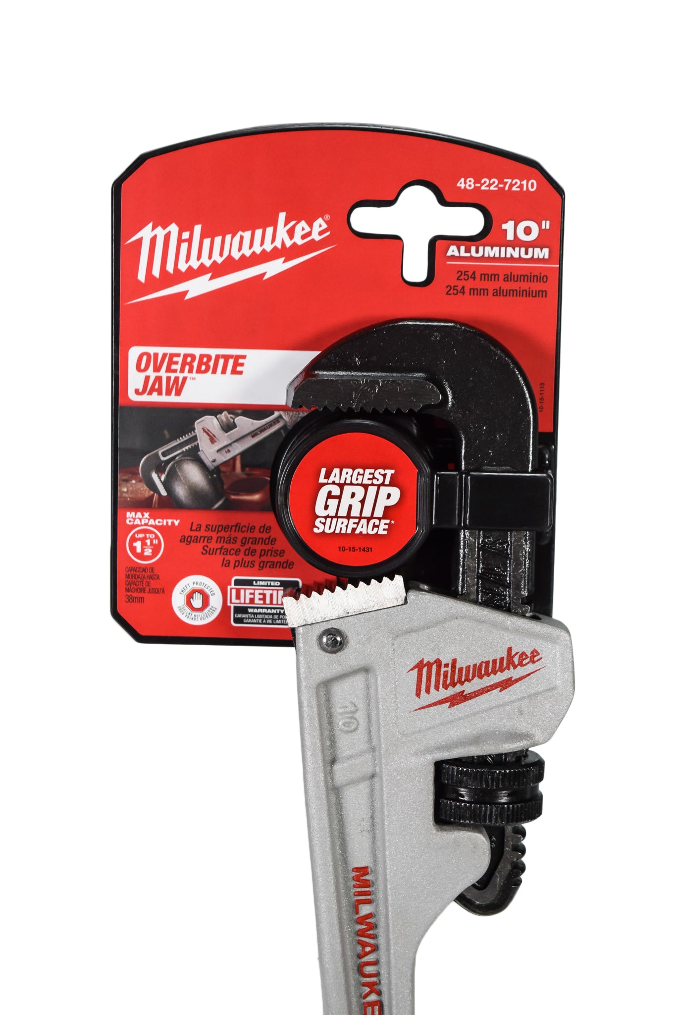 Milwaukee 48-22-7210 10-Inch Heavy Duty Aluminium Pipe Wrench