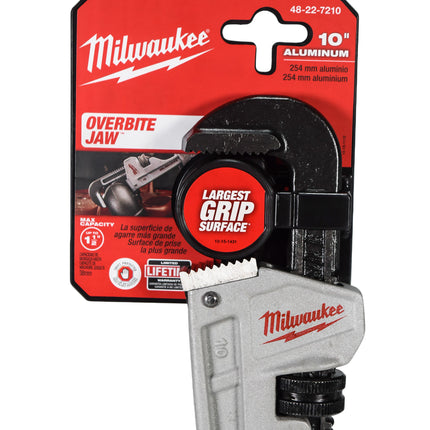 Milwaukee 48-22-7210 10-Inch Heavy Duty Aluminium Pipe Wrench