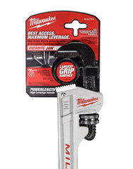 Milwaukee 10 in. Aluminum Pipe Wrench with POWERLENGTH Handle 48-22-7213