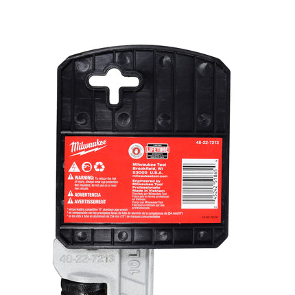 Milwaukee 10 in. Aluminum Pipe Wrench with POWERLENGTH Handle 48-22-7213