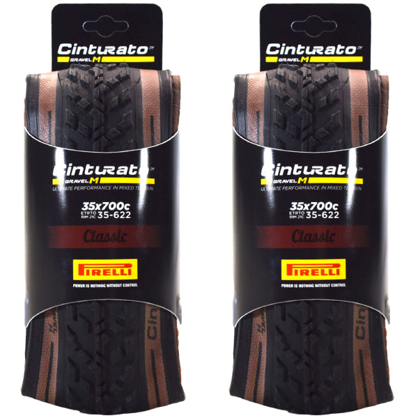 Pirelli Cinturato Gravel M Classic 35-622 (700 x 35c) Gravel Bicycle Tire (2-Pk)