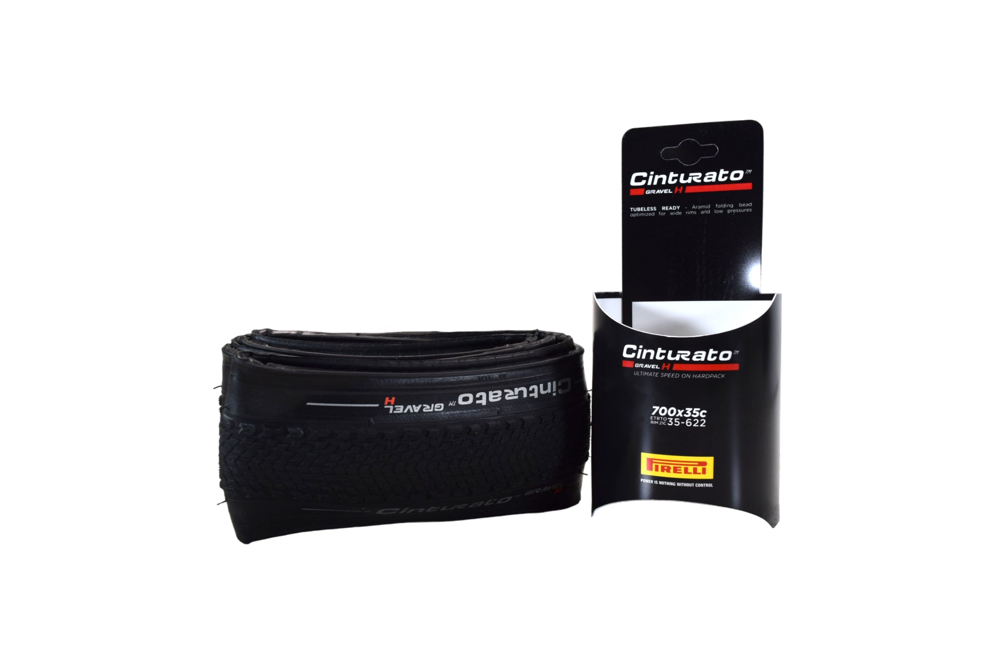 Pirelli Cinturato Gravel H TLR 35-622 (700 x 35c) Road Bicycle Tire - SpeedGrip Compound, Clincher Type, Tubeless Ready Bike Tire 700x35c