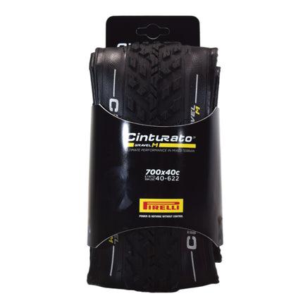 Pirelli Cinturato Gravel M TLR 40-622 (700 x 40c) Race Bicycle Tire - SpeedGrip Compound, Clincher Type, Tubeless Ready Bike Tire 700x40c