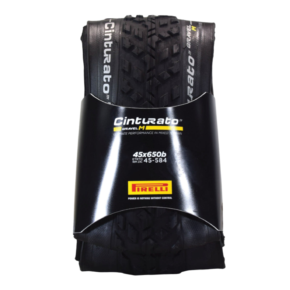 Pirelli Cinturato Gravel M TLR 45-584 (650 x 45c) Race Bicycle Tire - SpeedGrip Compound, Clincher Type, Tubeless Ready Bike Tire 650x45c