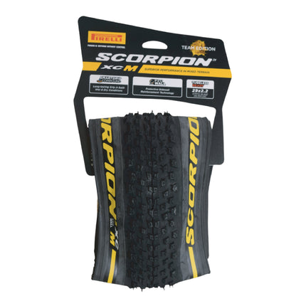 Pirelli Scorpion XC M Yellow Label 55-622 (29x 2.2) MTB Bicycle Tire  - Designed for Hardpacked Courses, 60TPI and ProWall Casing- Mountain Bike Tire