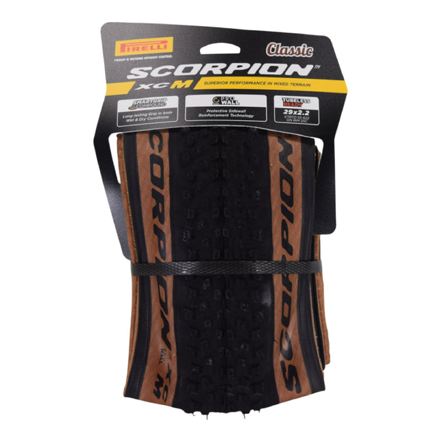 Pirelli Scorpion Trail M Yellow Label 60-622 (29x 2.4) MTB Bicycle Tire  - Designed for Trail Riding with Varying Terrain, 60TPI and ProWall Casing- Trail Bike Tire