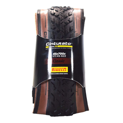 Pirelli Cinturato Gravel M TLR Classic 45-622 (700 x 45c) Road Bicycle Tire - SpeedGrip Compound, Clincher Type, Tubeless Ready Bike Tire 700x45c