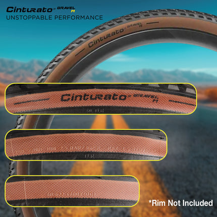 Pirelli Cinturato Gravel M TLR Classic 40-622 (700 x 40c) Road Bicycle Tire - SpeedGrip Compound, Clincher Type, Tubeless Ready Bike Tire 700x40c
