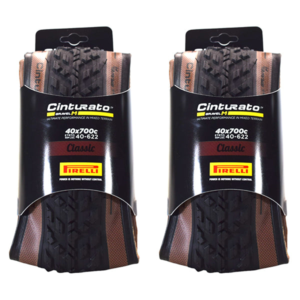 Pirelli Cinturato Gravel M Classic 40-622 (700 x 40c) Gravel Bicycle Tire (2-Pk)