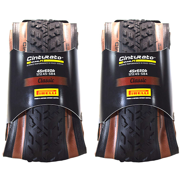 Pirelli Cinturato Gravel M Classic 45-584 (650 x 45c) Gravel Bicycle Tire (2-Pk)