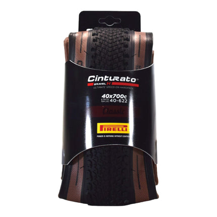 Pirelli Cinturato Gravel H TLR Classic 40-622 (700 x 40c) Road Bicycle Tire - SpeedGrip Compound, Clincher Type, Tubeless Ready Bike Tire 700x40c
