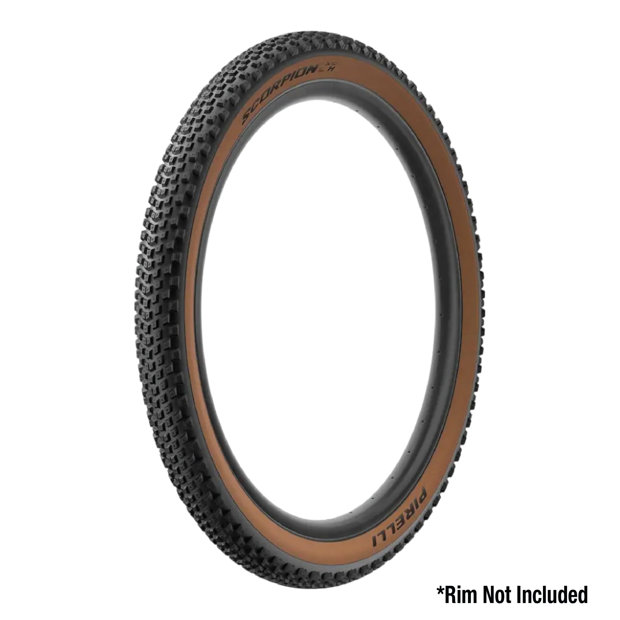 Pirelli Scorpion XC H Classic Tan 55-622 (29x 2.2) MTB Bicycle Tire  - Designed for Hardpacked Courses, 60TPI and ProWall Casing- Mountain Bike Tire w/Keychain (2 Pk)