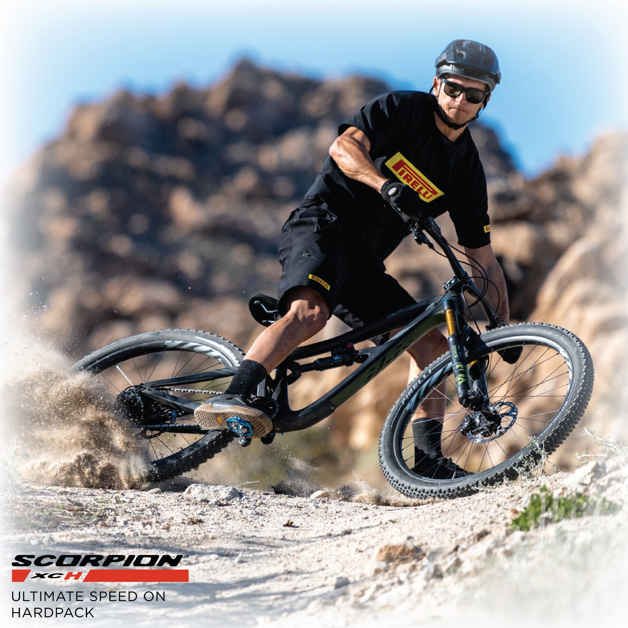 Pirelli Scorpion XC H Classic Tan 55-622 (29x 2.2) MTB Bicycle Tire  - Designed for Hardpacked Courses, 60TPI and ProWall Casing- Mountain Bike Tire w/Keychain (2 Pk)