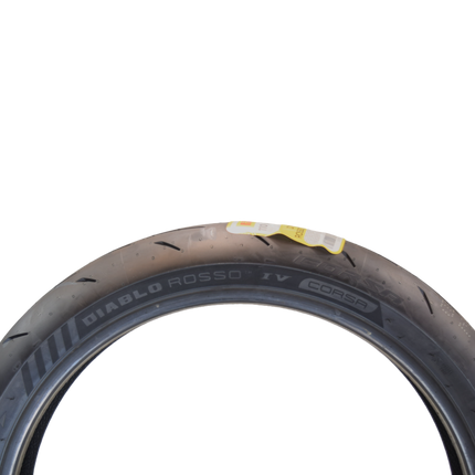 Pirelli Diablo Rosso IV 110/70-17 54W Front Motorcycle Tire - High Performance, Durable, & Reliable Tire for Super Sport Bikes w/ Keychain