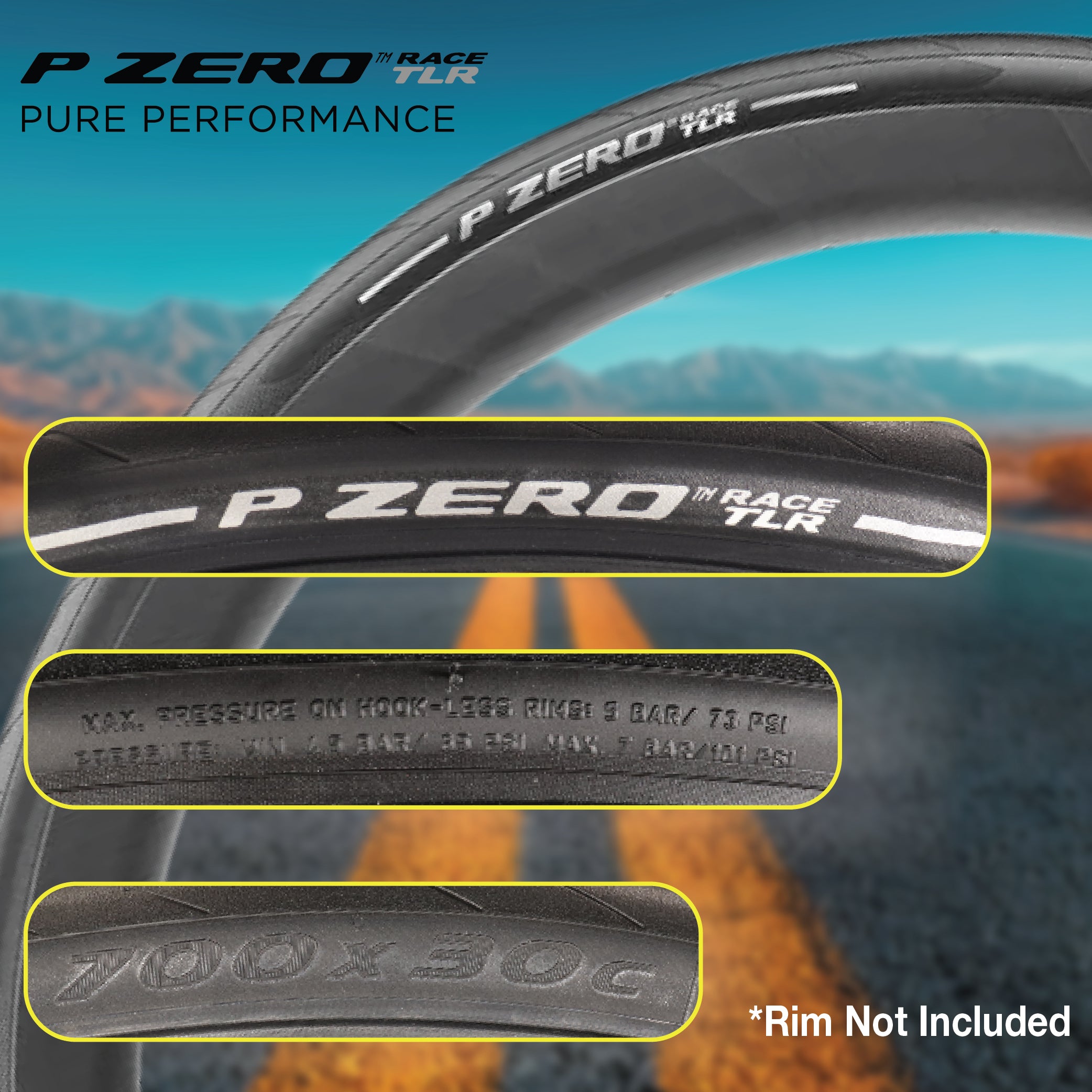 Pirelli P ZERO Race TLR 30-622 (700 x 30c) Road Bike Tire - Tubeless Ready, Lightweight, High-Performance Bicycle Tire for Road Racing & Training – Foldable, SmartEVO Compound