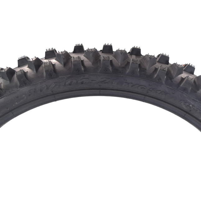 PIRELLI MID-SOFT STADIUM 80/100-21 M/C 51M MST Front Tire with Keychain – Ideal for Soft and Intermediate Terrain -Premium Off-Road Performance Even in Extreme racing conditions!