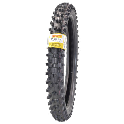 PIRELLI MID-SOFT STADIUM 80/100-21 M/C 51M MST Front Tire with Keychain – Ideal for Soft and Intermediate Terrain -Premium Off-Road Performance Even in Extreme racing conditions!