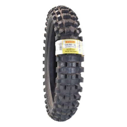 PIRELLI MID-SOFT STADIUM 120/80-19 NHS 63M Rear Tire with Keychain – Ideal for Soft and Intermediate Terrain -Premium Off-Road Performance Even in Extreme racing conditions!