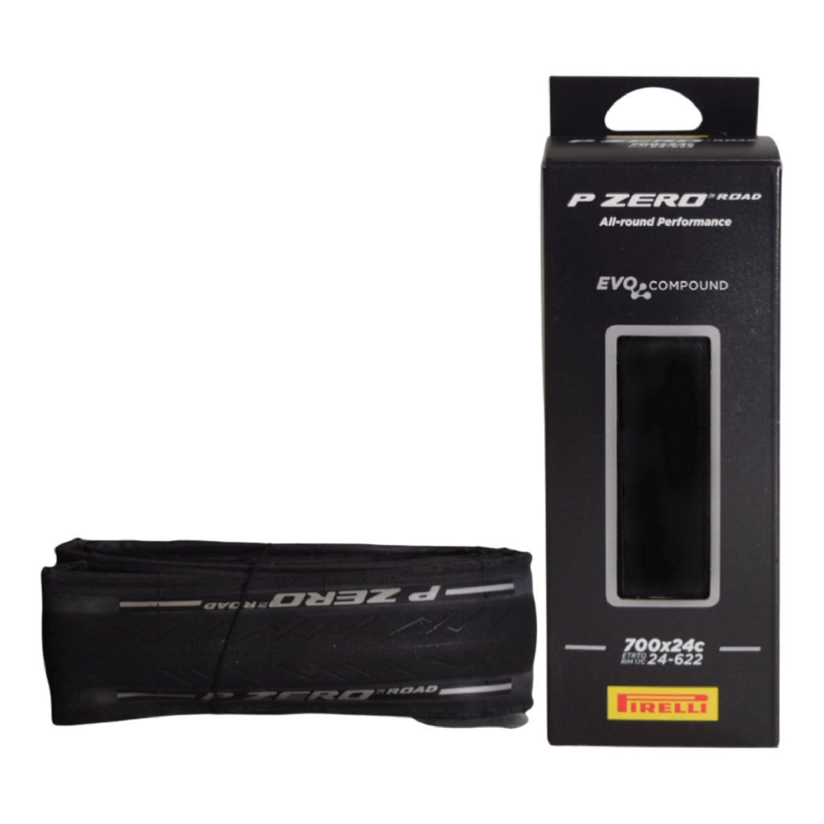 Pirelli P ZERO Road Bike Tire 24-622 (700x24c) - Tube Type Bicycle Tire, Durable All-Round Performance, High Grip, Clincher Tire for Road Cycling - EVO Compound, TechBELT Construction