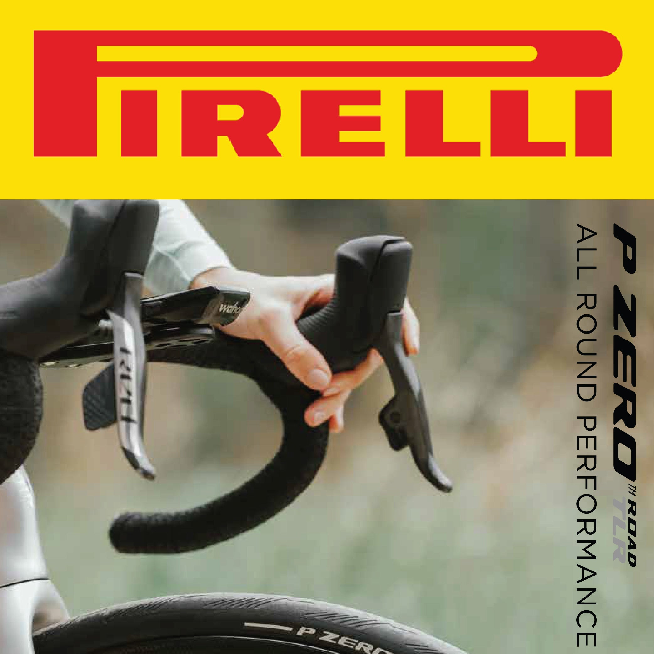 Pirelli P ZERO Road Bike Tire 24-622 (700x24c) - Tube Type Bicycle Tire, Durable All-Round Performance, High Grip, Clincher Tire for Road Cycling - EVO Compound, TechBELT Construction