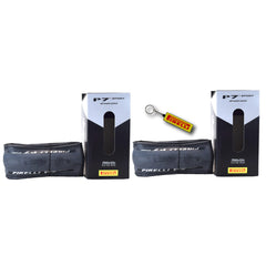 Pirelli P7 Sport 32-622 (700x32c) Road Bike Tire -  All-Round Performance - Durable Everyday Tire - 60tpi TechBELT Casing & PRO Compound for Control, Comfort & Handling w/Keychain (2 Pk)