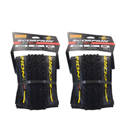 Pirelli Scorpion XC RC Yellow Color 55-622 (29 x 2.4) MTB Bicycle Tire - Designed for Peak XC Racing Performance, SmartGRIP Compound, ProWALL Technology, 120 TPI - Mountain Bike Tire w/Keychain (2 Pk)