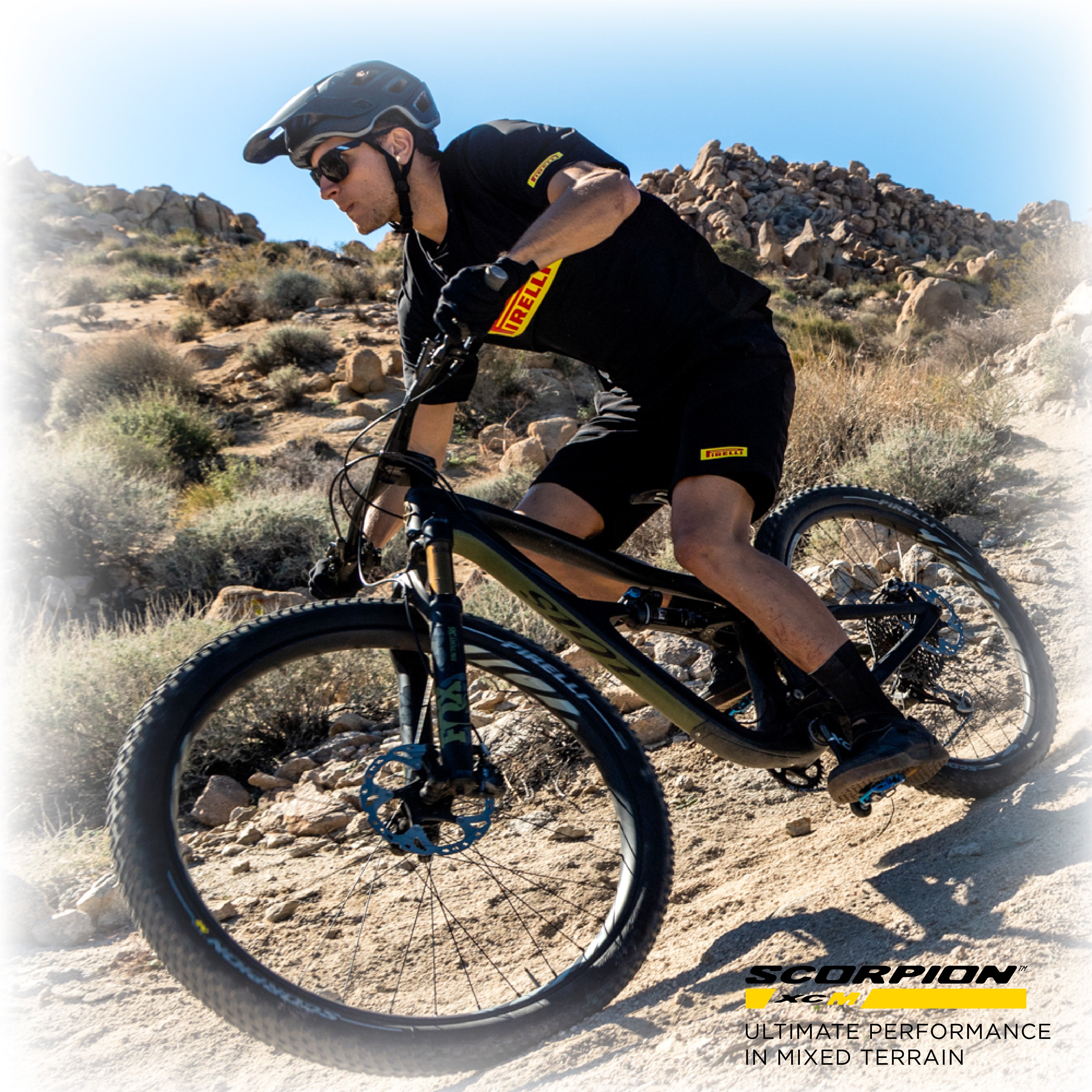 Pirelli Scorpion XC M Yellow Label 55-622 (29x 2.2) MTB Bicycle Tire & SmarTUBE 23/32-622 Set- Designed for Hardpacked Courses, 60TPI and ProWall Casing- Mountain Bike Tire w/Keychain