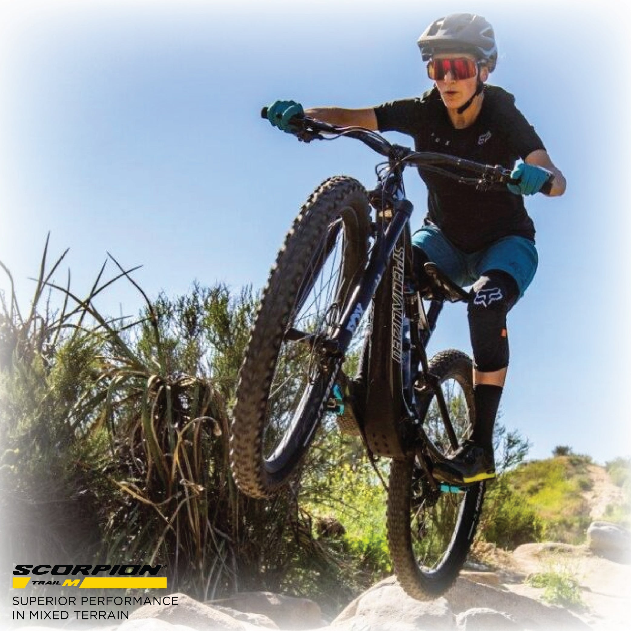 Pirelli Scorpion Trail M Yellow Label 60-622(29x 2.4) MTB Bicycle Tire & SmarTUBE 23/32-622 Set- Designed for Trail Riding with Varying Terrain, 60TPI - Trail Bike Tire w/Keychain(2 Pack)