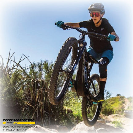 Pirelli Scorpion Trail M Yellow Label 60-622(29x 2.4) MTB Bicycle Tire & SmarTUBE 23/32-622 Set- Designed for Trail Riding with Varying Terrain, 60TPI - Trail Bike Tire w/Keychain(2 Pack)