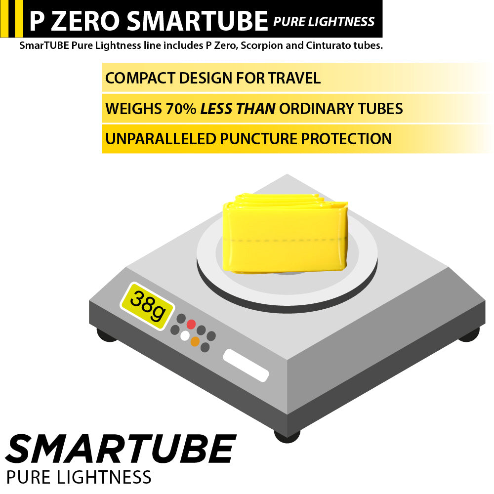 Pirelli Cinturato Velo TLR Classic 28-622 (700 x 28c) Road Bicycle Tire & 23/32-622 Presta P ZERO SmarTUBE - Armour Tech, Clincher Type, Tubeless Ready Bike Tire with Keychain 700x28c