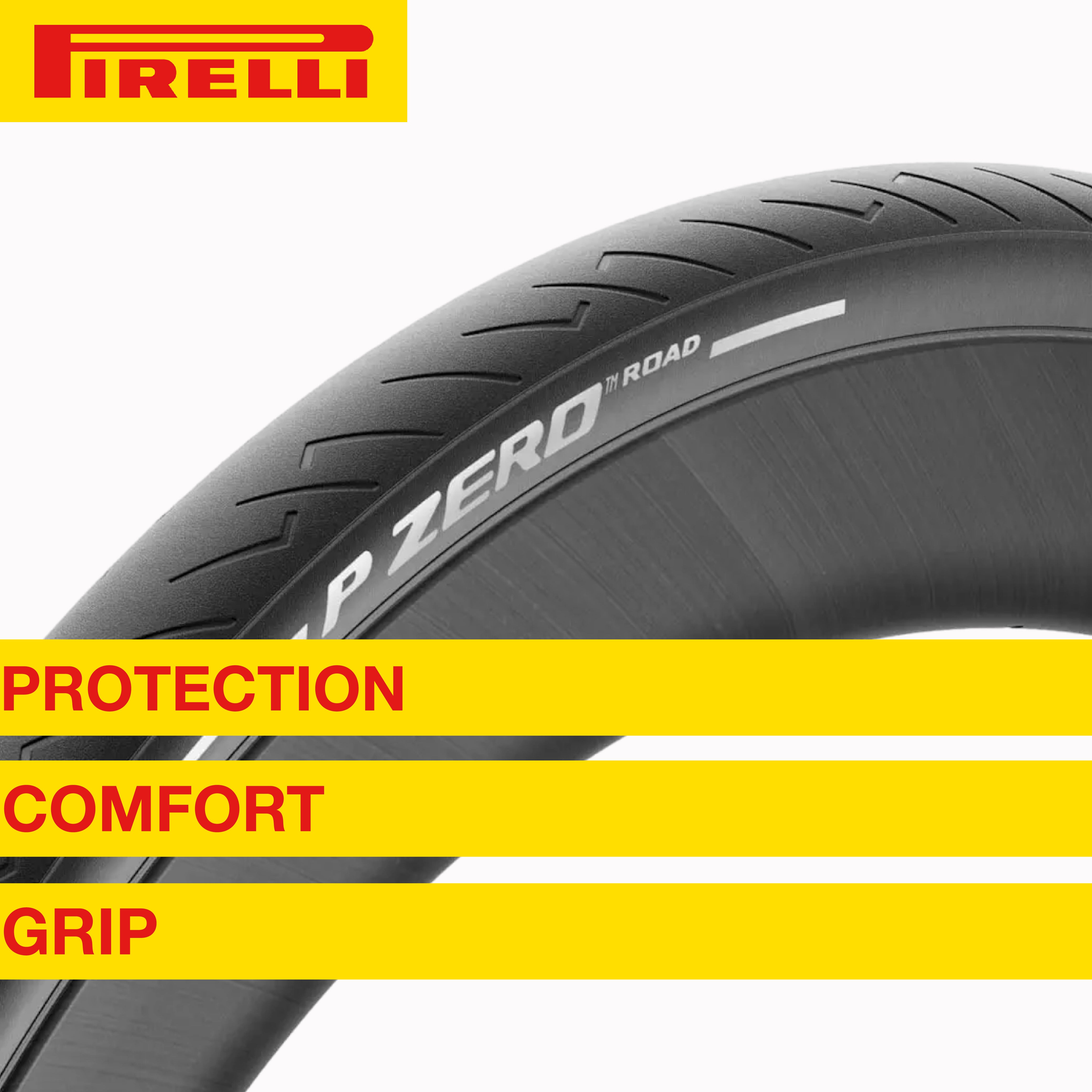 Pirelli P ZERO Road 32-622(700x32c) & SmarTUBE 23/32-622 700C Road Bike Tire & Tube Set- All-Season Performance, High Grip & Durability, Bicycle Tube&Tire Set- w/Keychain (2 Pk)