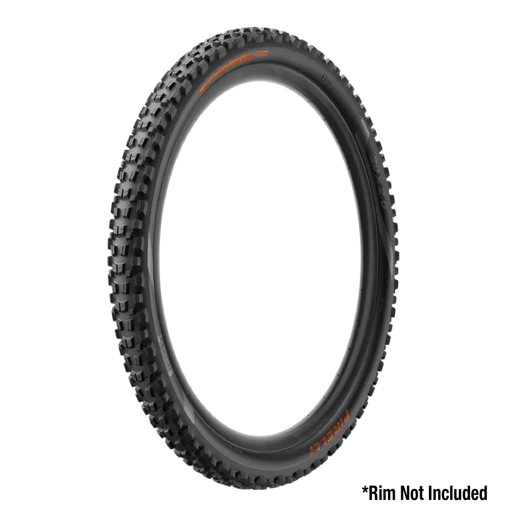 Pirelli Scorpion Enduro M Orange Color (29 x 2.4) Mountain Bicycle Tire & SmarTUBE 23/32-622 Tubeless Ready 60 TPI  All-Terrain for Enduro Trail & Aggressive XC Riding Mountain Bike w/Keychain (2 Pk)