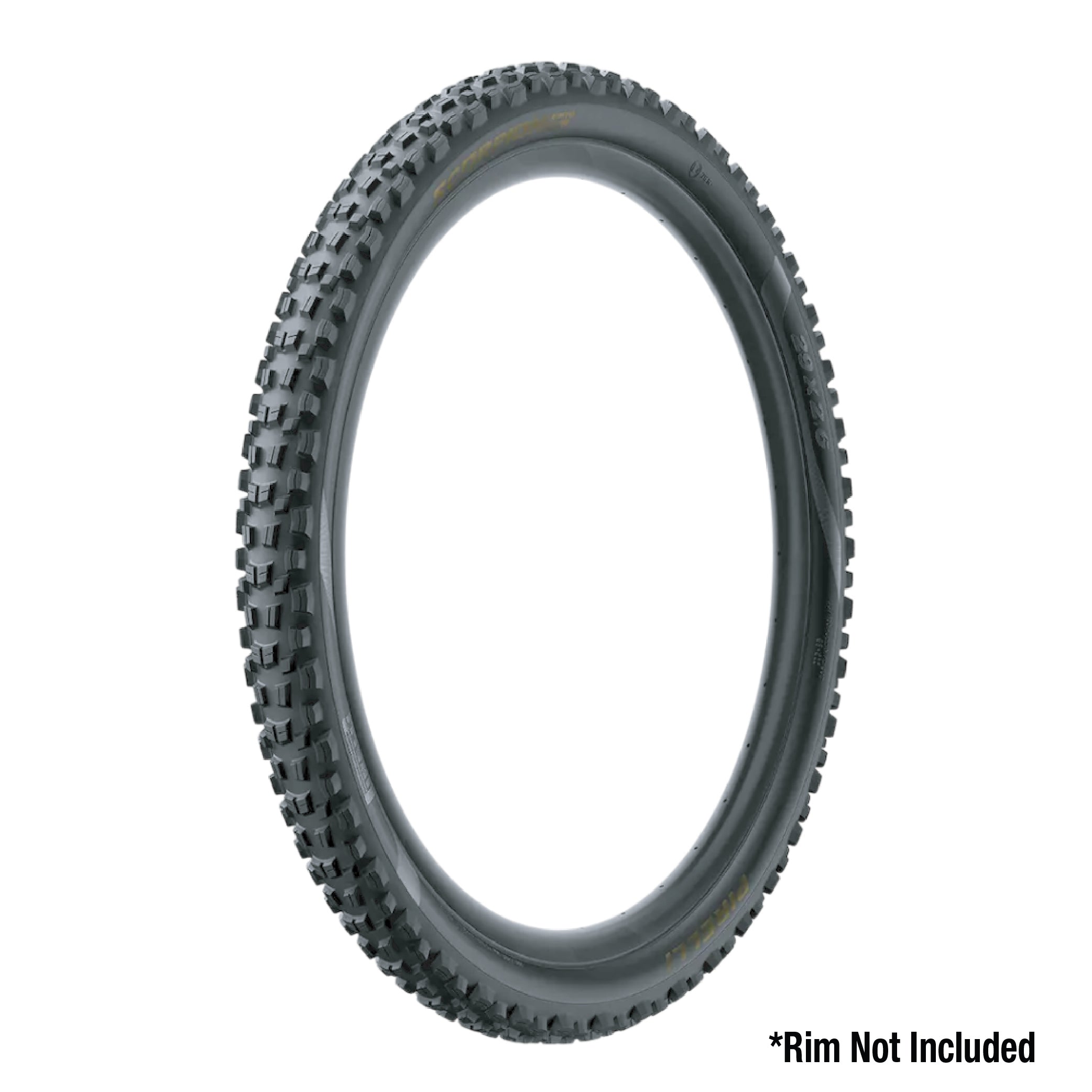 Pirelli Scorpion E-MTB M Gold Color Edition (27.5x2.6) Mountain Bicycle Tire & SmarTUBE 23/32-622 Tubeless Tear-Resistant E-MTB Tire for XC Racing Trail & Enduro 60 TPI Mountain Bike w/Keychain