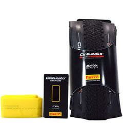 Pirelli Cinturato GRAVEL H  700x45c Gravel Bicycle Tire + SmarTUBE 33/45-622